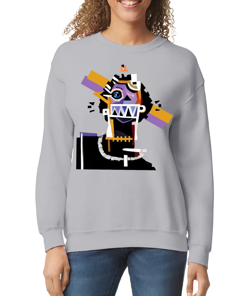Neocubism Artwork Women’s Sweatshirt | Streetwear