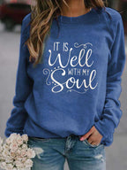 Creative Christmas Loose Fit Round Neck Sweater