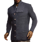 New Solid Color Long-sleeved Knitted Fashion Jacket