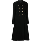 Women's Double Breasted Wool Coat - Warm Fashion Outerwear