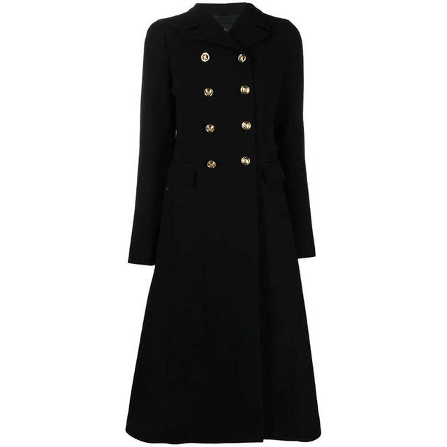 Women's Double Breasted Wool Coat - Warm Fashion Outerwear