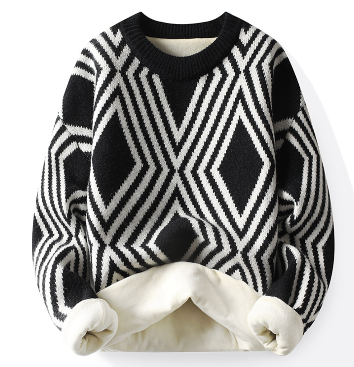 Men's Knitted Round Neck Cashmere Sweater