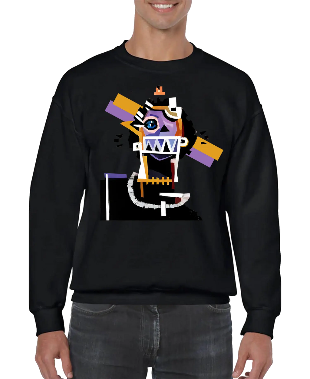 Neocubism Artwork Men’s Sweatshirt | Streetwear