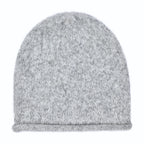 Gray Essential Knit Alpaca Beanie | Embroidered Cap