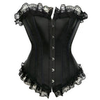 Vintage Lace Bustier with Bow for Show Girls