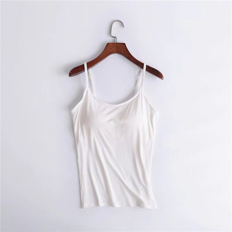 Plus Size Women's Modal Wireless Cami Bodysuit Top