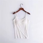 Plus Size Women's Modal Wireless Cami Bodysuit Top