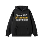 Loose Printed Long Sleeve Hoodie in Slouchy Style | Streetwear