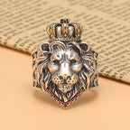 Vintage Lion King Cross Ring for Men