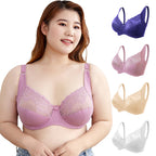 Plus Size Lace Bra with Underwire for Women