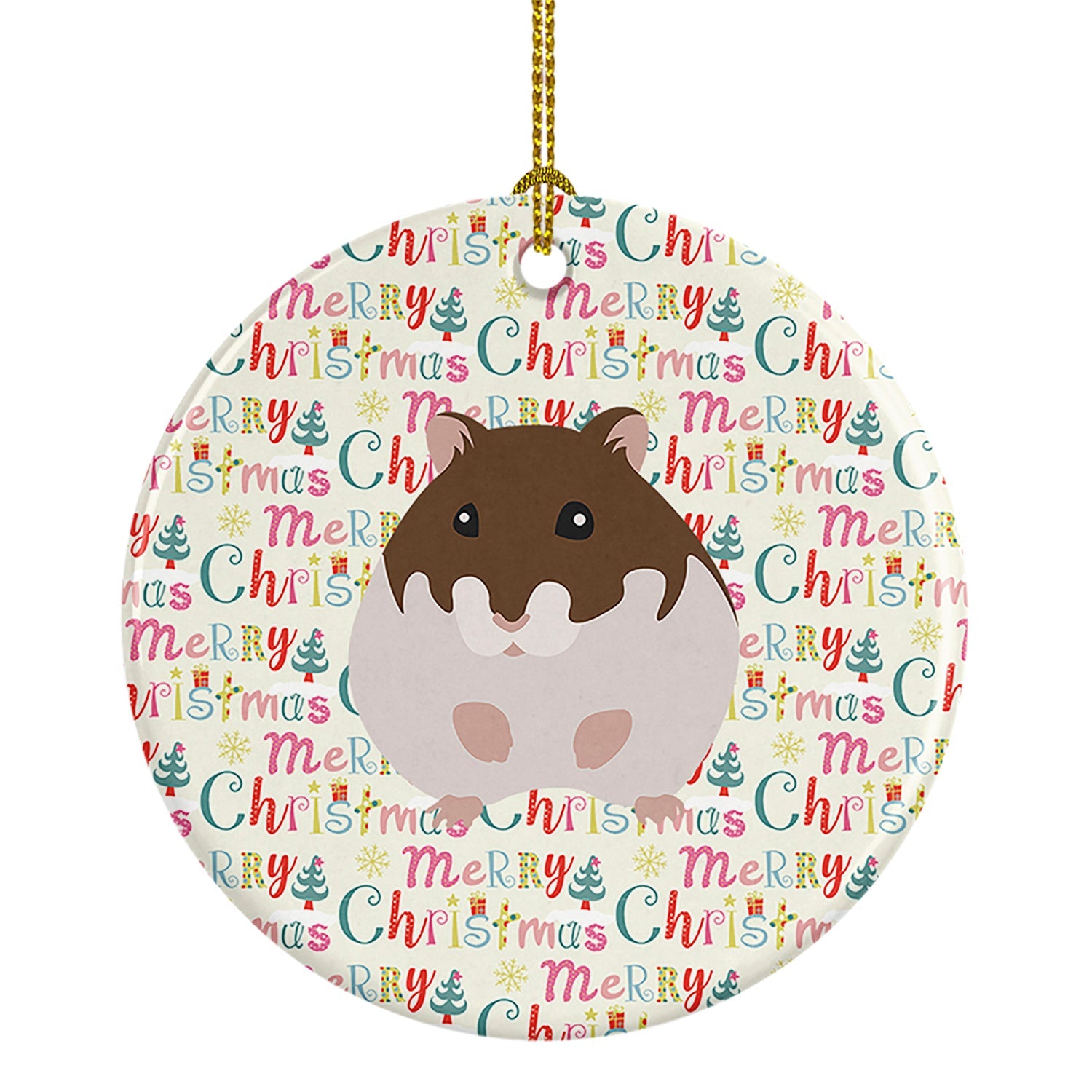 Dzungarian Hamster Christmas Ceramic Ornament