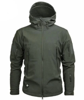 Men's Tactical Softshell Jacket for Outdoor Activities (One Piece)