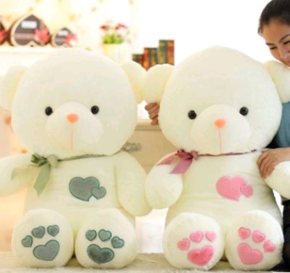 Plush Love Bears Couple Teddy Bear Stuffed Toy | Home Decor