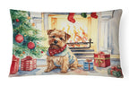 Norfolk Terrier Cozy Christmas Throw Pillow