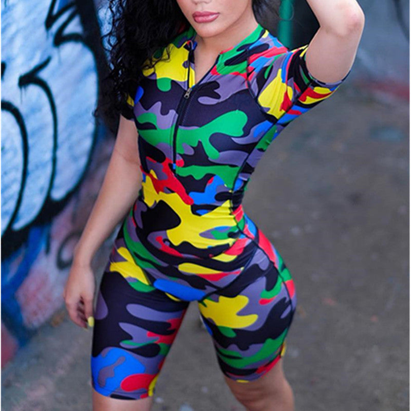 Camouflage Bodysuit - Sexy Women's Fashion Outfit