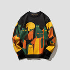Autumn Thick Knitted Couple Round Neck Top Coat