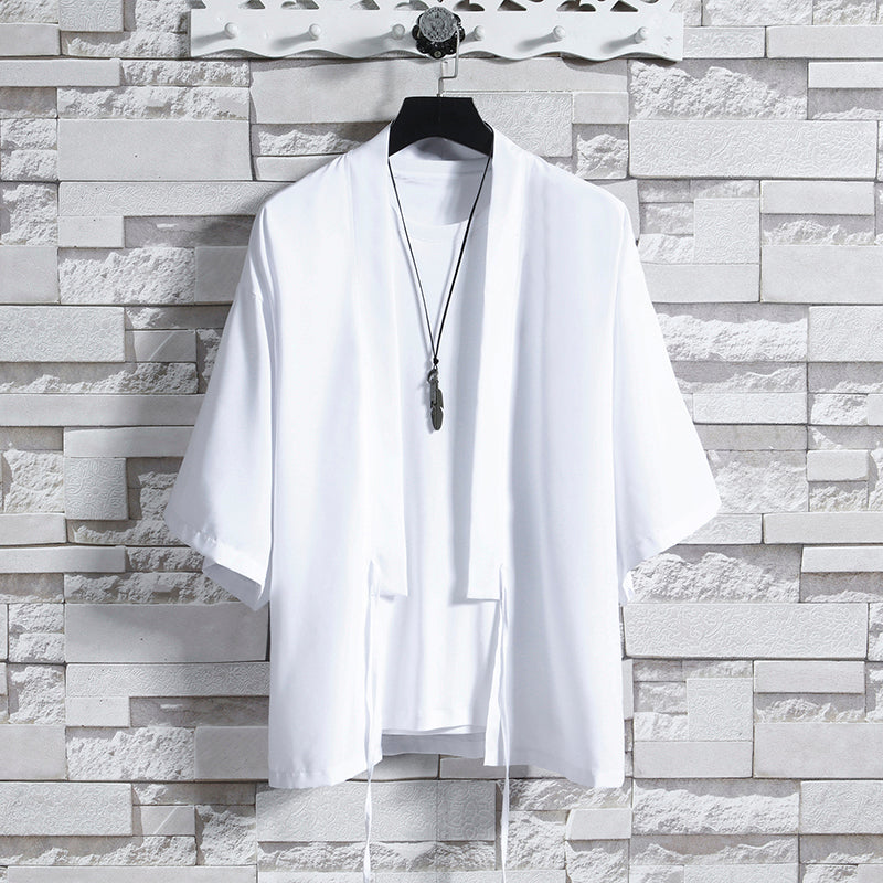 2024 Summer Men's Japanese Kimono Jacket and Shirt