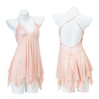 Oshilin Lace Temptation Lingerie Set with Sheer Nightgown