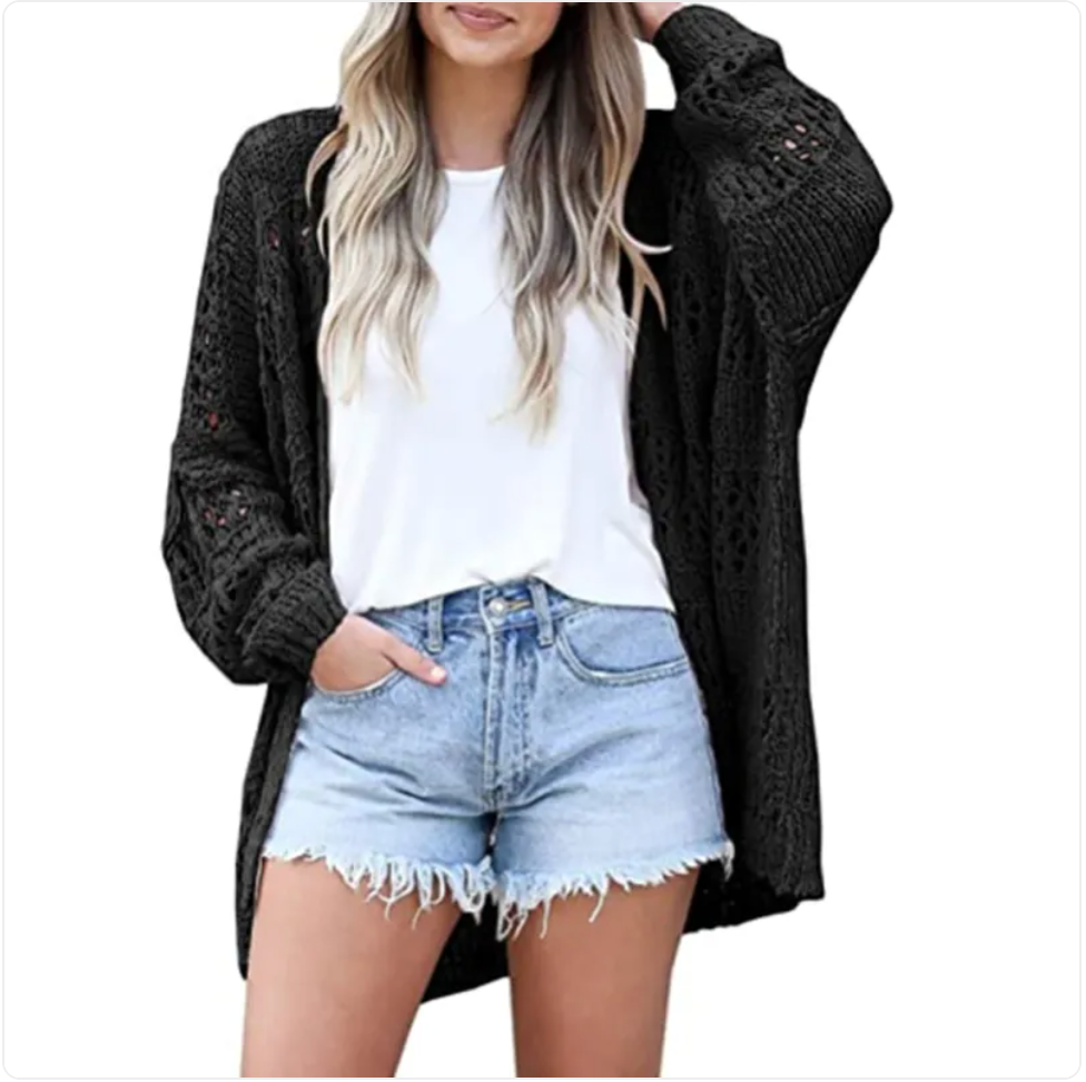 Lightweight Long-Sleeve Loose Cardigan