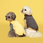 Contrasting Color Cotton Dog Vest Jacket