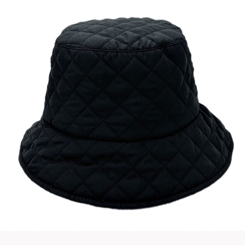 Fall In London Quilted Bucket Hat | Embroidered Cap