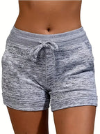 Women's Casual Summer Shorts with Drawstring Pockets