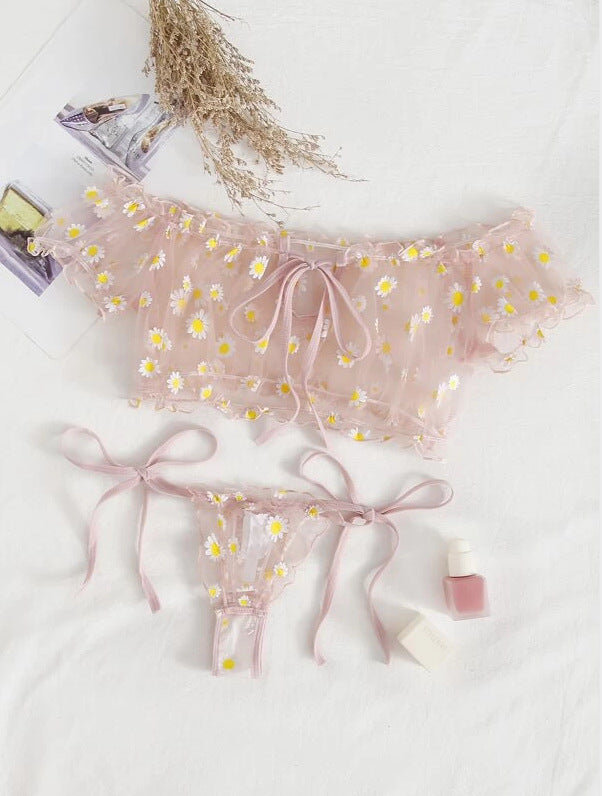 New European and American Lace Lingerie Set (2 Pieces)