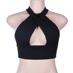Trendy Backless Halter Top for Women 2019