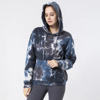 Cotton Tie-Dyed Sweater Coat for Women