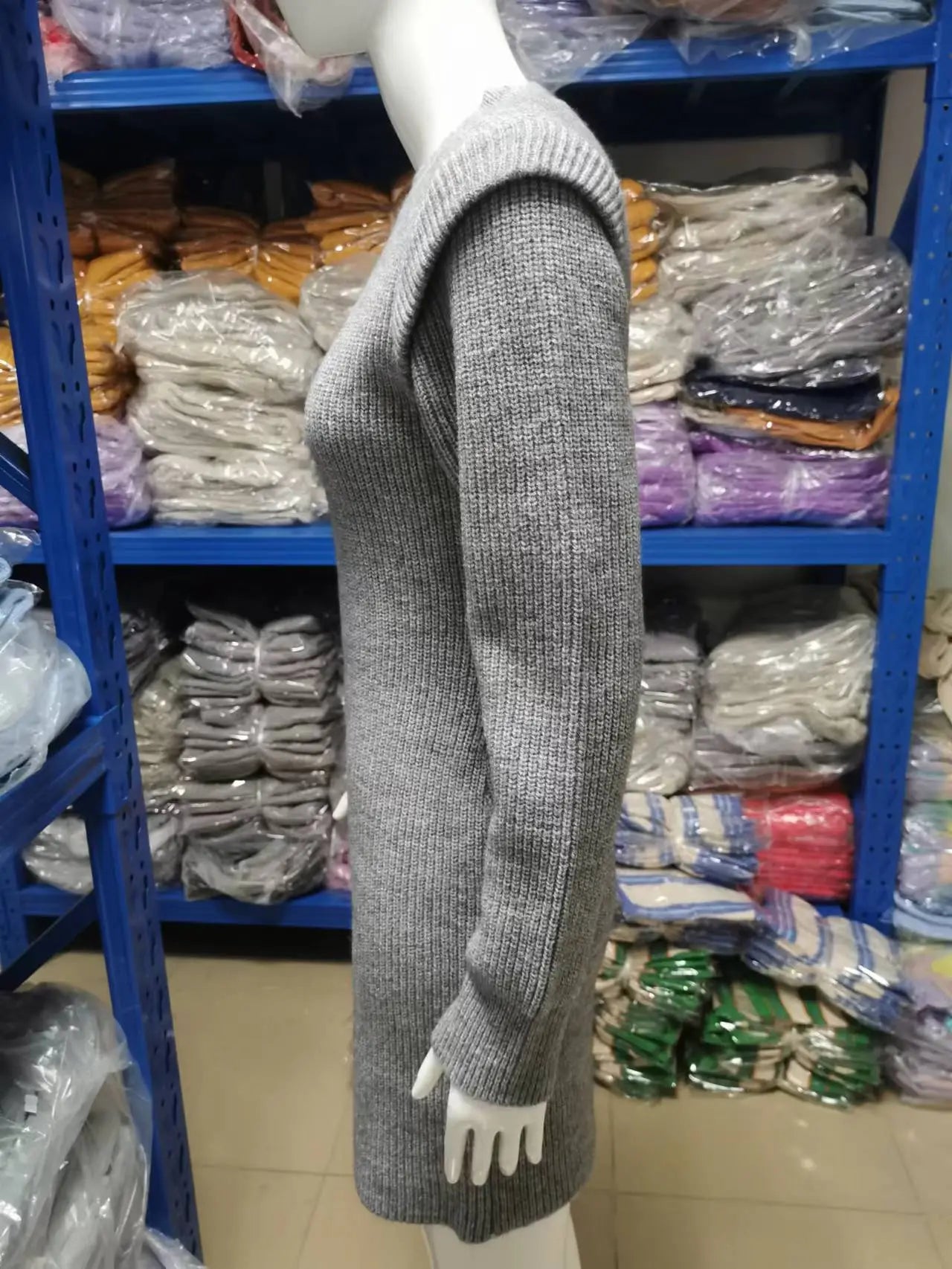 Solid Color Round Neck Sweater