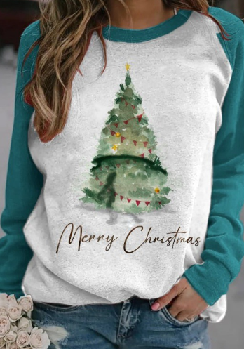 3D Printed Christmas Tree Pattern Women's Sweater