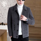 Thick Men's Trendy Woolen Overcoat Jacket for Men