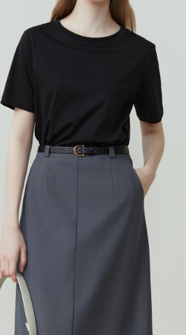 Metal Pin Short Sleeve Crop Top for Women