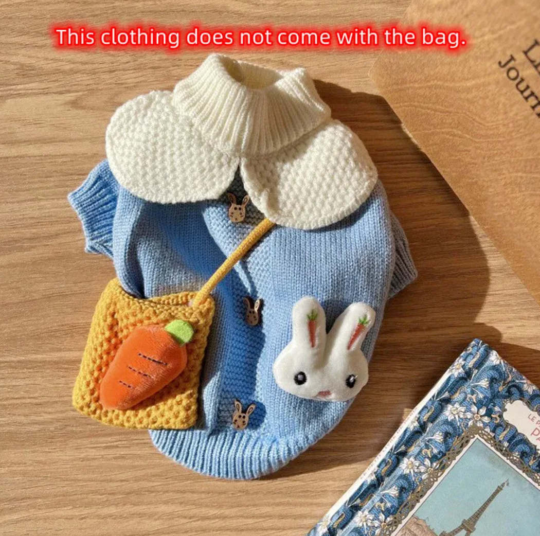 Warm Knitted Cartoon Pet Sweater