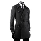 Plus Size Men's Cashmere Coat for Autumn & Winter