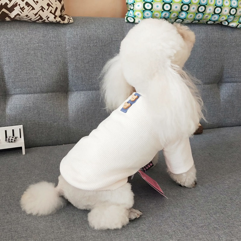 Striped Dog Sweater with Stretchy Fabric for Pets