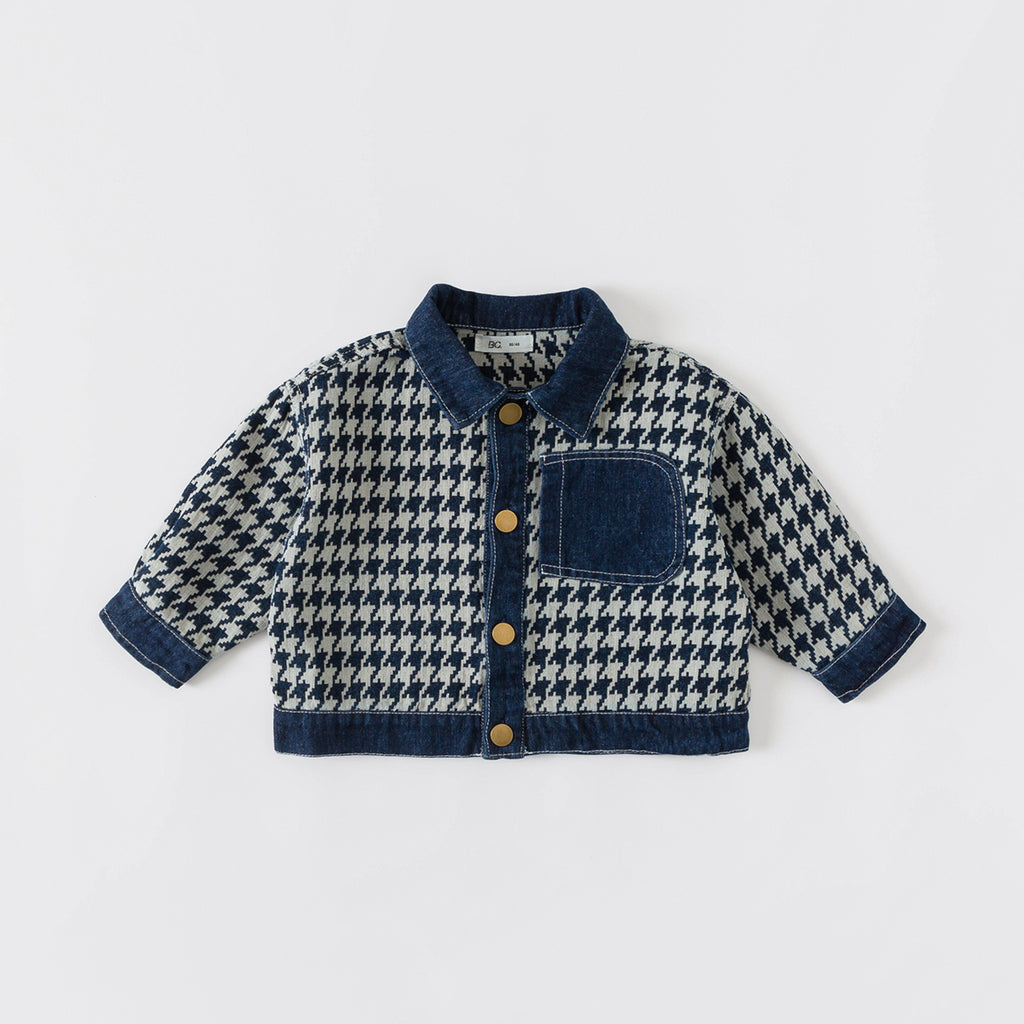 Children's Winter Denim Coat with Fashionable Style