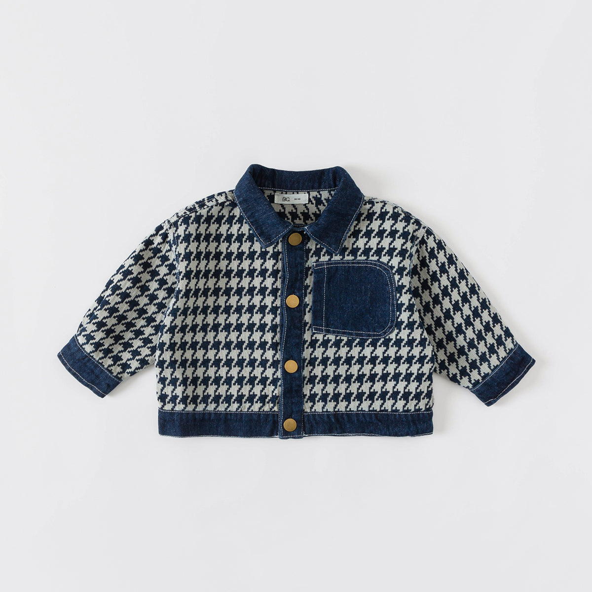 Children's Winter Denim Coat with Fashionable Style