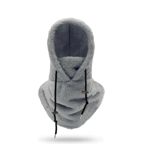 Winter Cycling Windproof Cap and Thick Scarf Set | Embroidered Cap