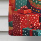 American English Coonhound Holiday Christmas House Flag
