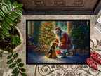 Airedale Terrier and Santa Claus Doormat