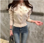 Single-Breasted Cardigan Sweater