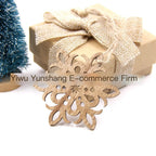 Christmas DIY Snowflake Wooden Pendant for Crafting
