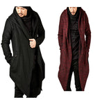 Unisex Loose Fit Hooded Trench Coat with Pockets