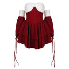 Christmas Theme Women's Stitching Dress