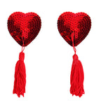 Heart Shaped Sequin Breast Patches for Lingerie