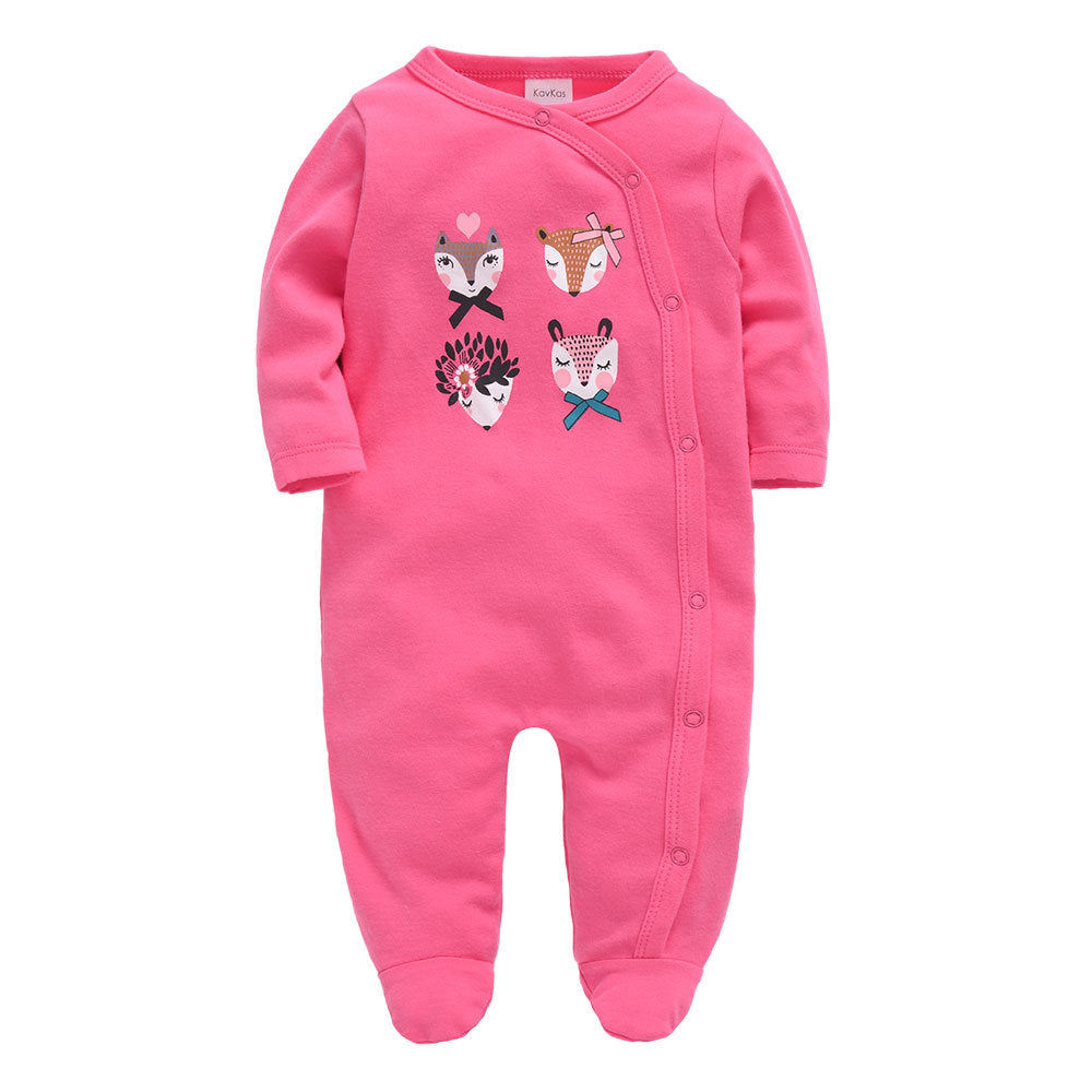Cotton Long Sleeve Cartoon Baby Bodysuit (New Autumn)