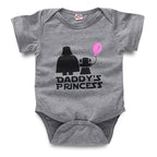 Baby Princess Short Sleeve Bodysuit for Infants XH349GY