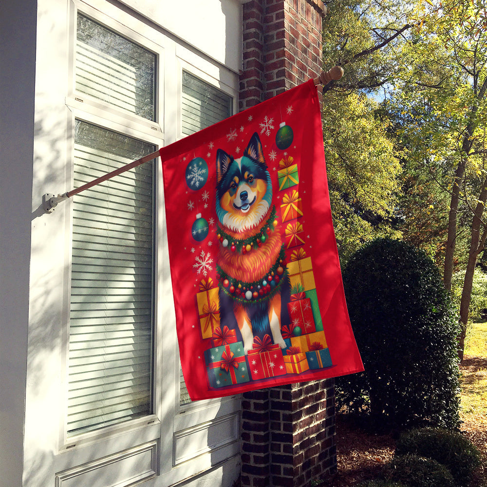 Finnish Lapphund Holiday Christmas House Flag
