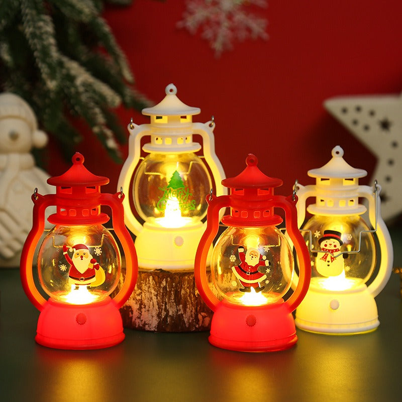 Christmas LED Portable Small Oil Lamp